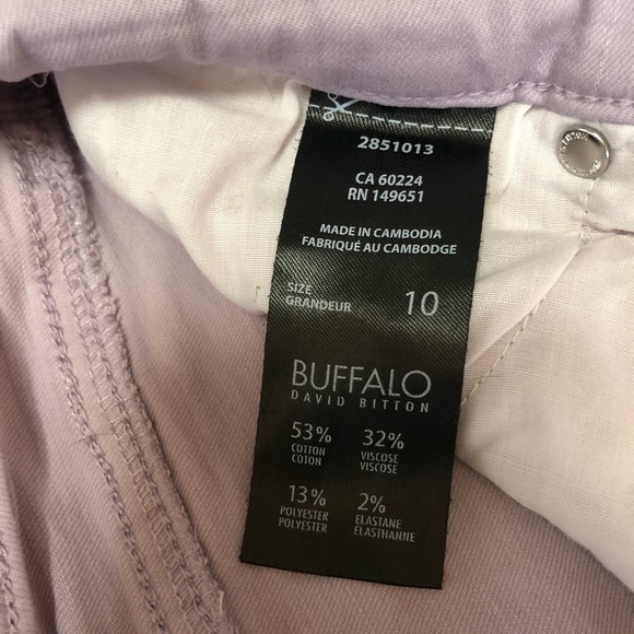 Buffalo David Bitton "Aubrey" Lilac Ankle Grazer Jeans 10 - Picture 5 of 9